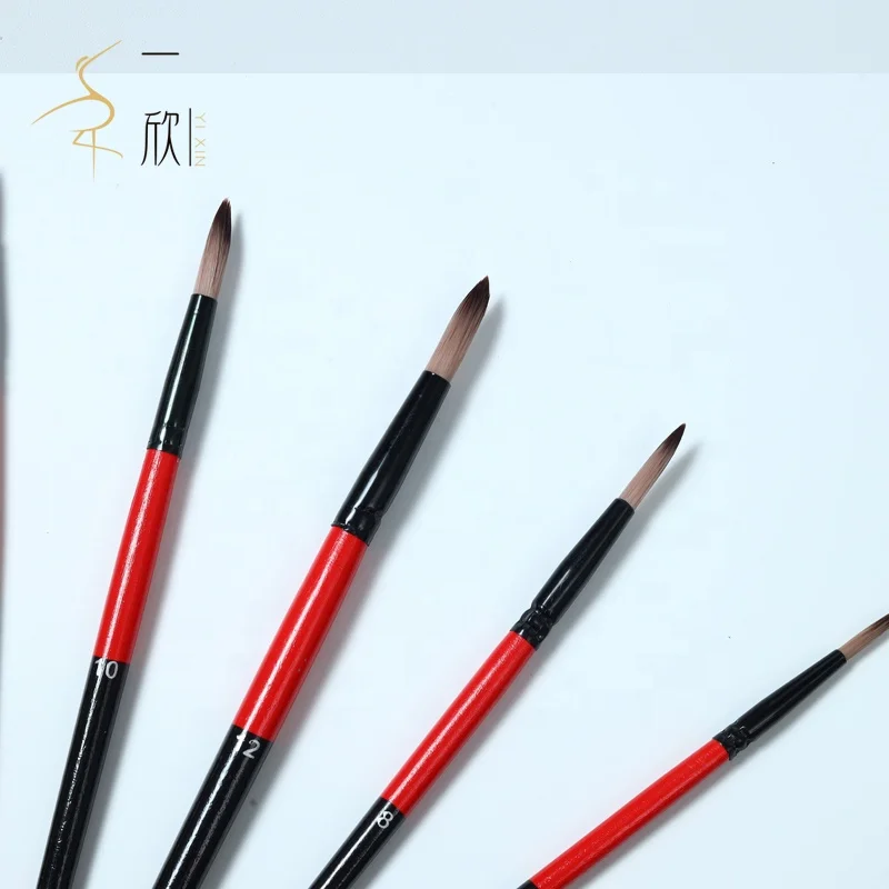 Yixin  Squirrel fur hair watercolour paint brushes professional artist  watercolor gouache paint brush set watercolour brushses