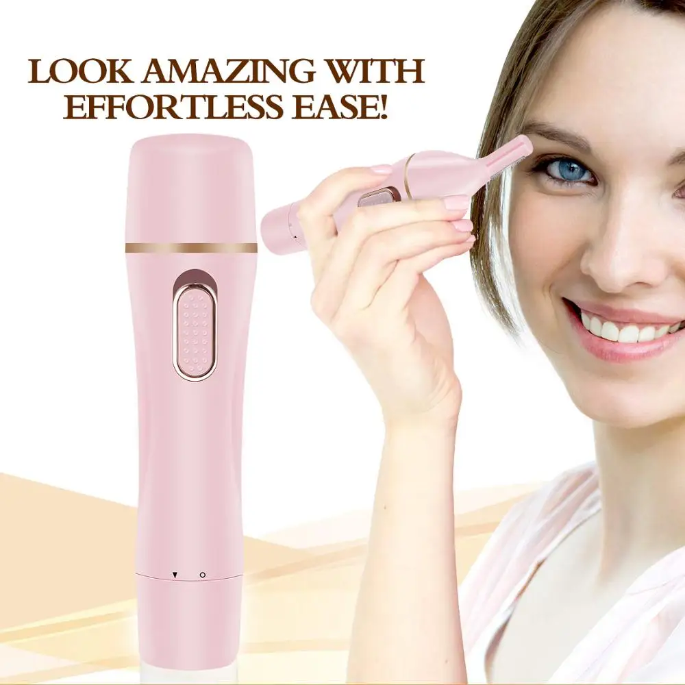 Китайский оптовый поставщик, новый дизайн, 4 в 1, Женская бритва, триммер для волос на лице с питанием от батарейки AA