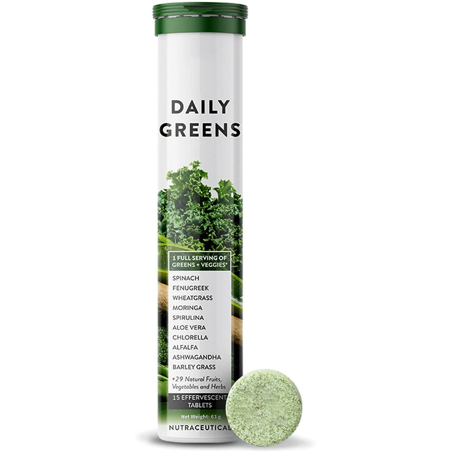 
Multivitamin with Vitamin C Zinc B6 B12 Iron for Immunity and Detox Plant Superfoods and Antioxidants Effervescent Tablets 