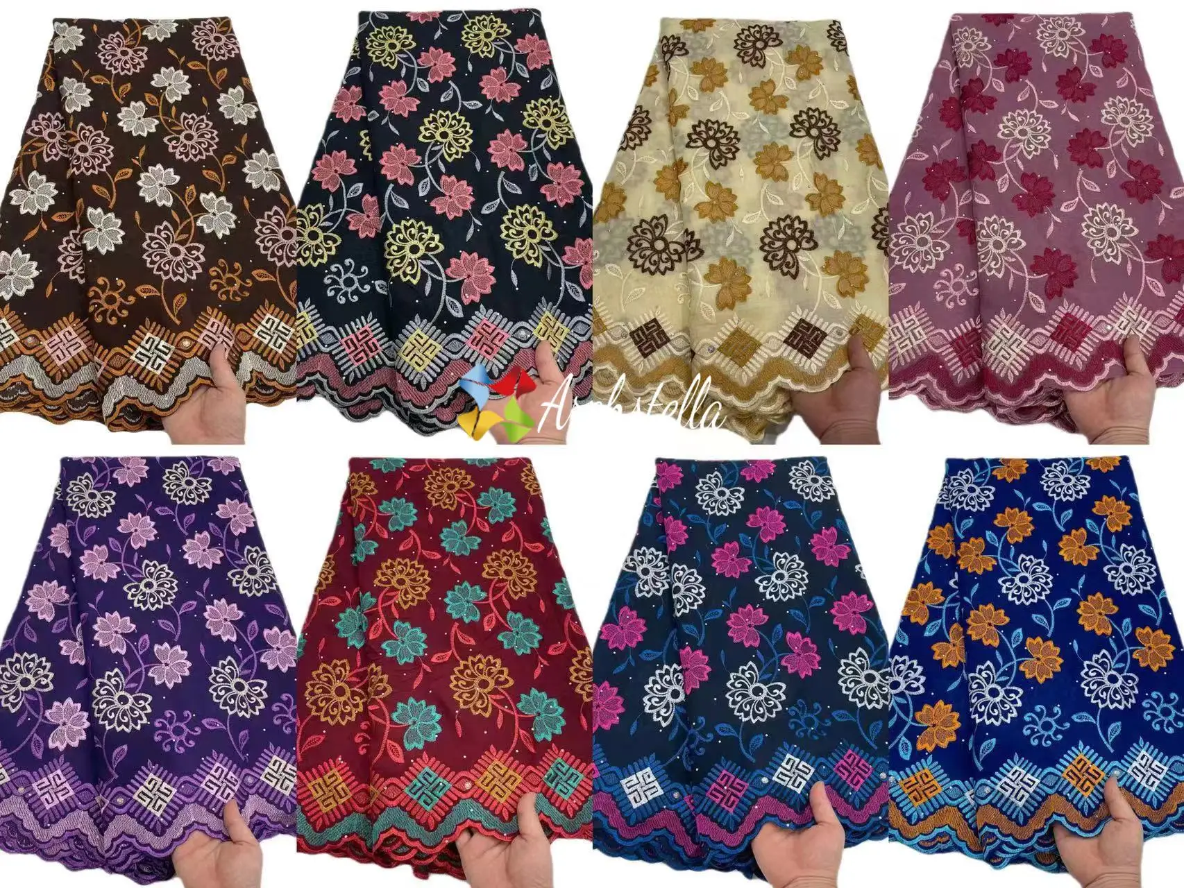 Africa lace Swiss voile lace 100% cotton In stock Pure cotton fabric African fabric