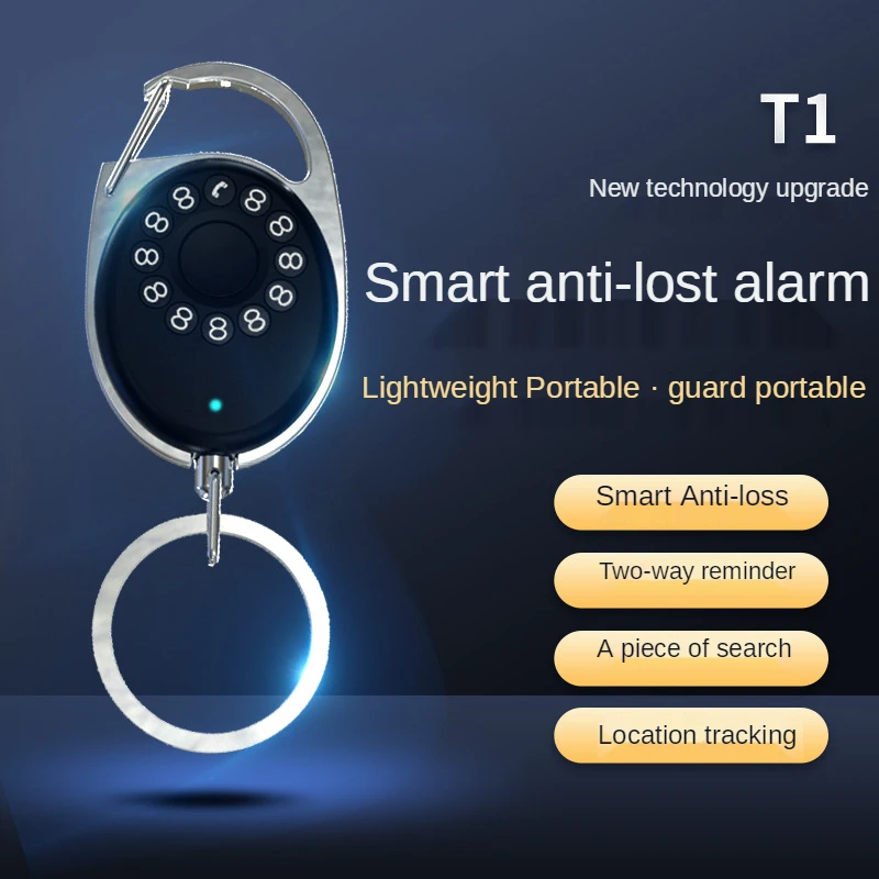 Mini Smart Anti Lost Device Two-way Reminder Precise Positioning Selfie Function Keychain Wireless Tracking Locator Tracker