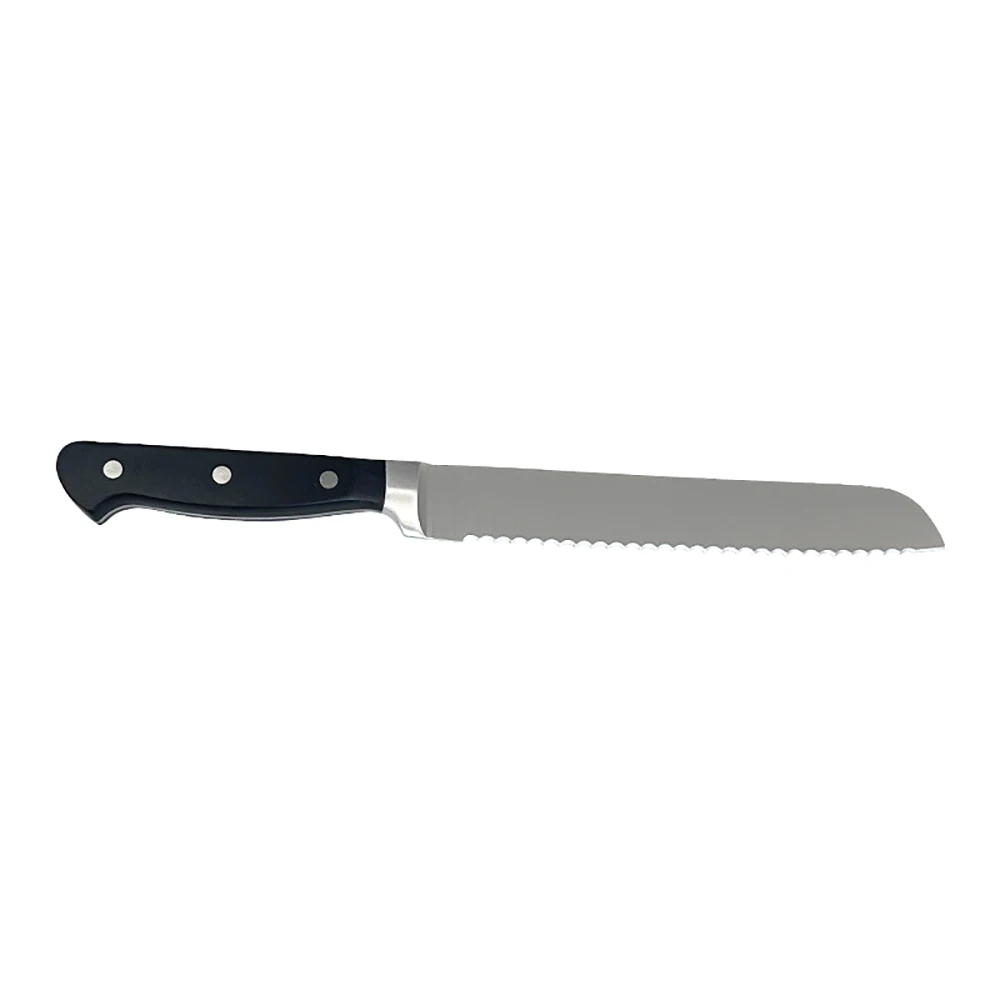 Factory Wholesale Classic Stainless Steel Bread Cutting Knife ABS Handle Kitchen Knife Serrated Bread Knife