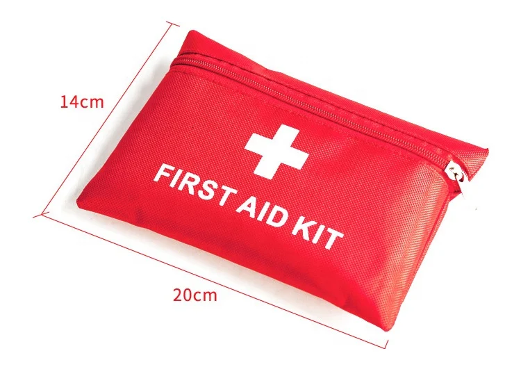 Mini Emergency Survival First Aid Kit Pack Travel Medical Sports Bag Case Pouch