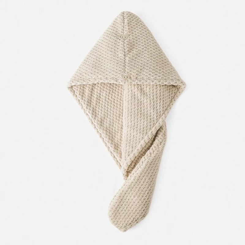 Custom logo hair salon drying turban towel Microfiber wrap hair towel for curly hair after shower microfiber quick dry towel