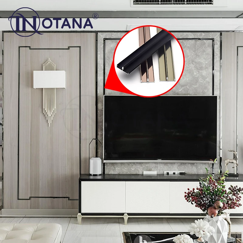 Aluminium decorative profiles aluminium metal T shape table furniture edging trim strips