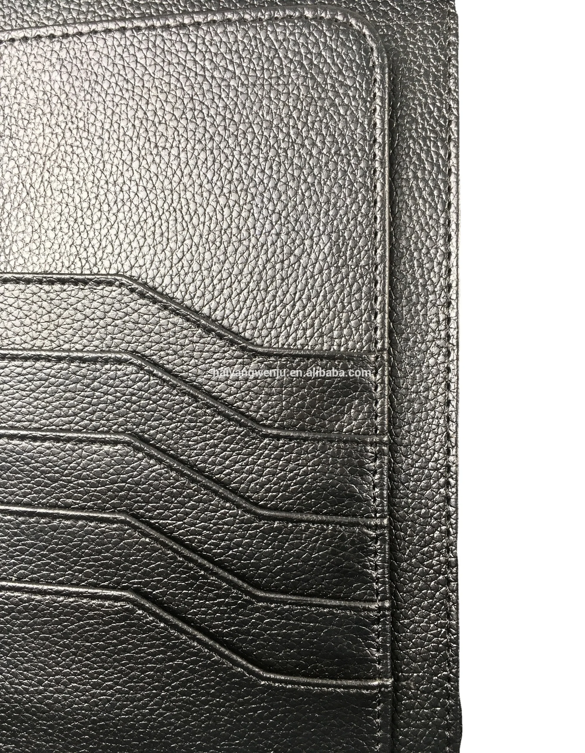 2020 hot selling custom logo A5 file PU leather office business folder with card holder and notepad