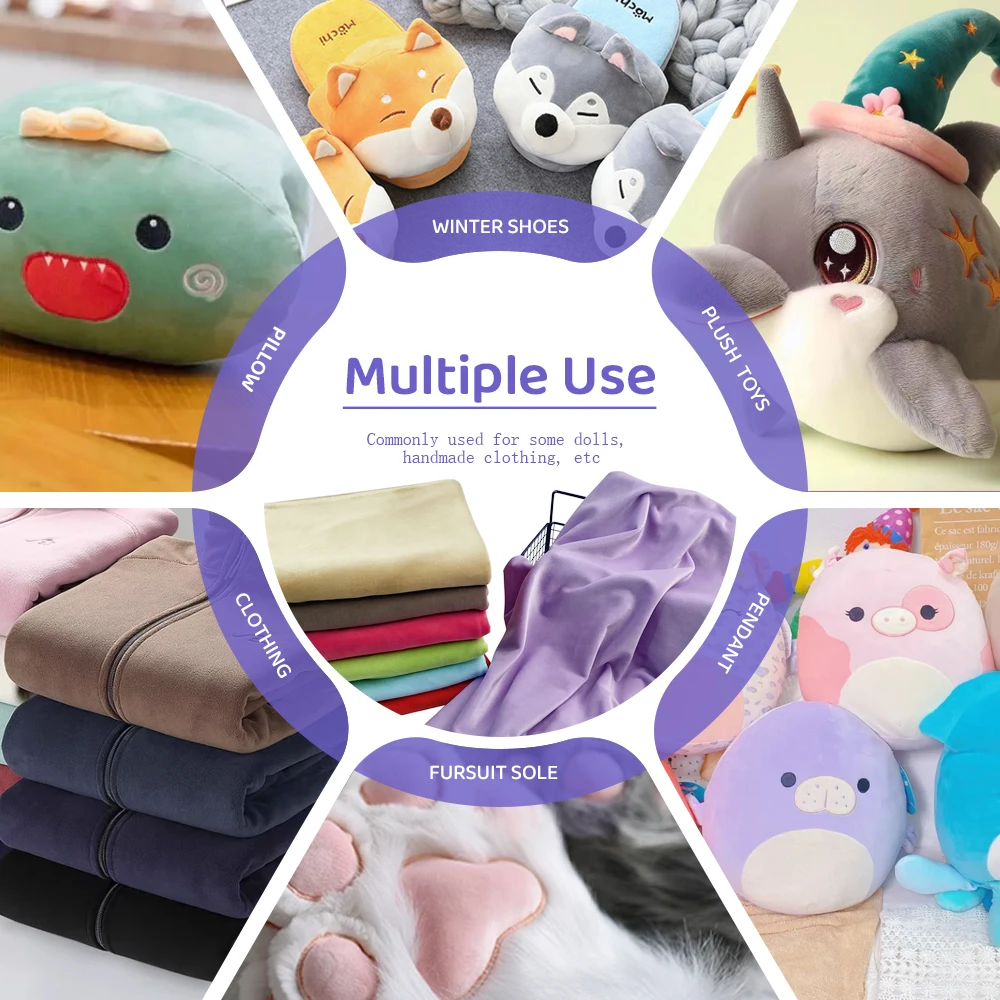 COLOR SWATCHER Mochi Minky Spandex Elastic Fabric 229 Colors Can Be Choose Wholesale fabrics by the yard