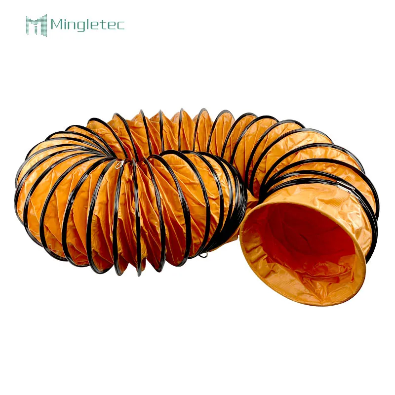 Fire Retardant waterproof pvc round Air Supply And Exhaust Air Ventilation Flexible Duct