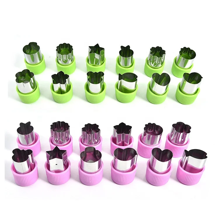 
Stainless steel Vegetable Mold set of 12 pieces DIY biscuit Cookie Cutter mold 