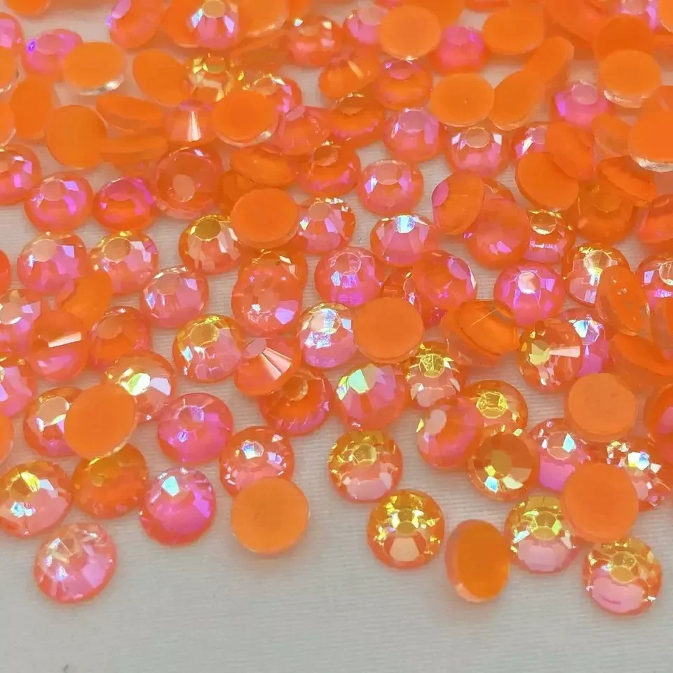 Factory 2028 Flatback Nail Art Neon AB Noctilucent Rhinestones for Christmas Evening Dress