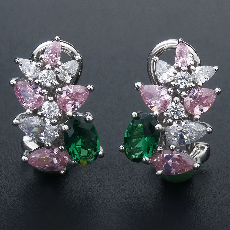 Серьги-Клипсы из стерлингового серебра 18 карат