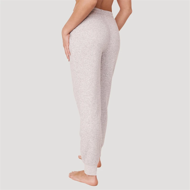 Comfortable Soft fleece Drawstring Elastic waistband Fleece Slim Women Sweatpants