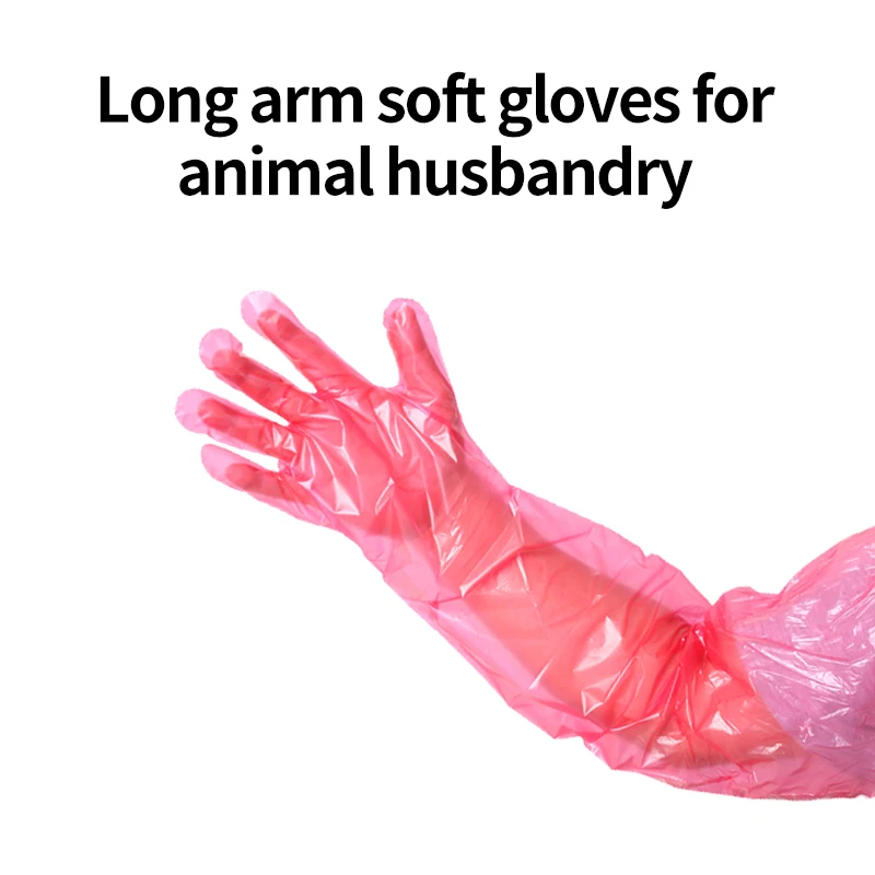 Beiteshuang ISO&CE 2000/box long sleeve veterinary artificial insemination mittens disposable farm veterinary instrument