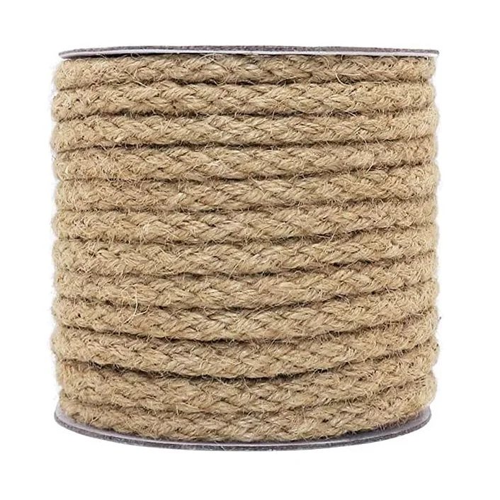 Factory Direct Supply 6-60mm Natural Jute Rope Twine Twisted Manila Rope for Craft Decorative Landscape Made in Bangladesh