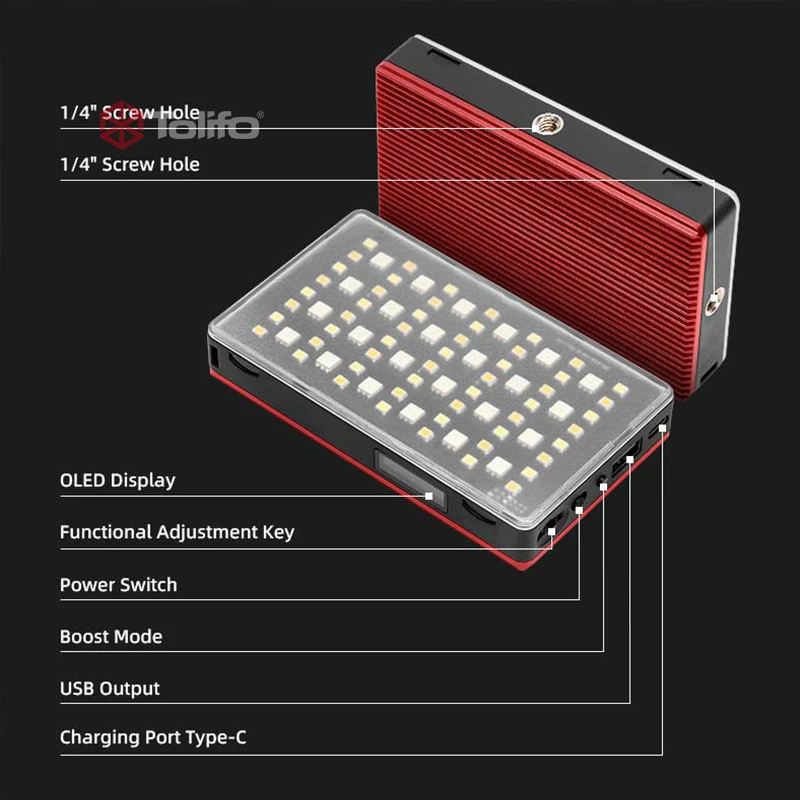 Adjustable lithium battery powered shoot video equipment photographic lighting tripod ringlight led camera light