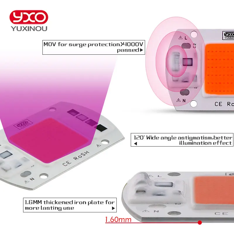 Good Price High Brightness 3500K 6500K 20W 30W 50W Cob Led Chip With Led Strip Lights