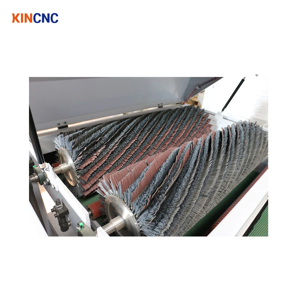 KINCNC Wood Brush Machine Price Automatic Wood Polishing Machine For Kitchen Cabinet Door