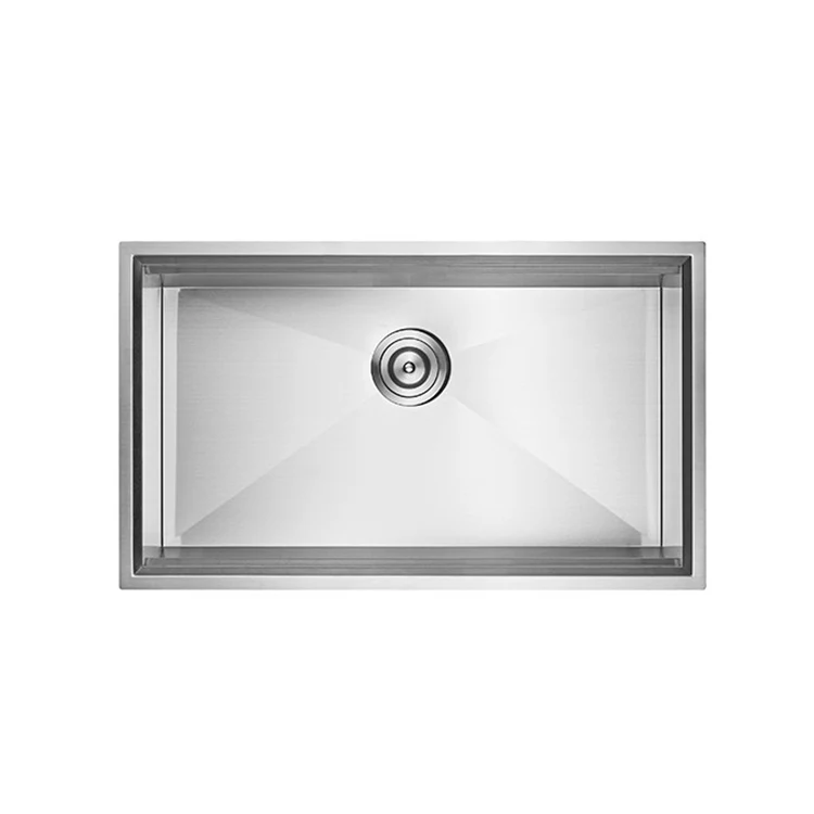 Портативная Коммерческая американская кухонная раковина ручной работы из нержавеющей стали 304