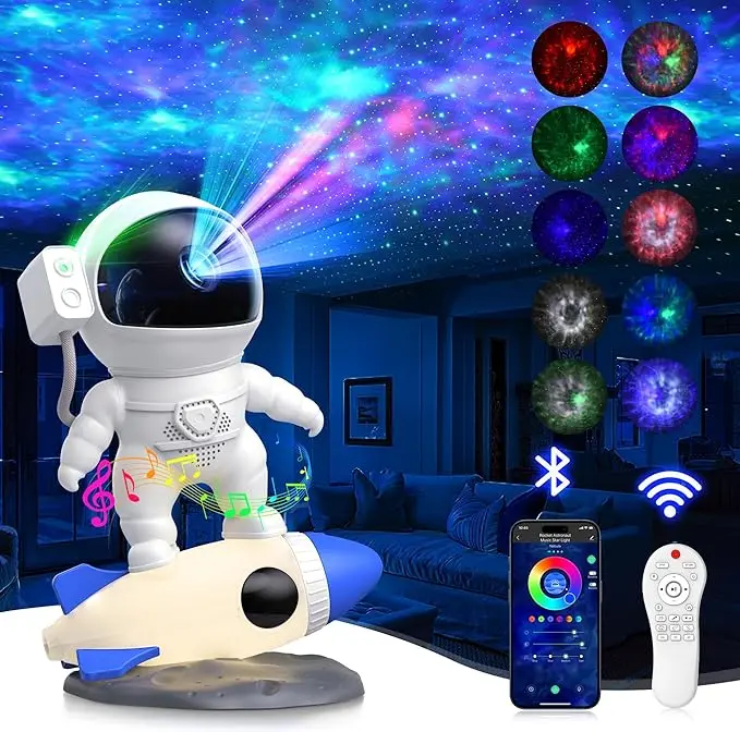 Rocket Astronaut Nebula projector Night Light mini galaxy star laser projector light for Bedroom kids led light projector