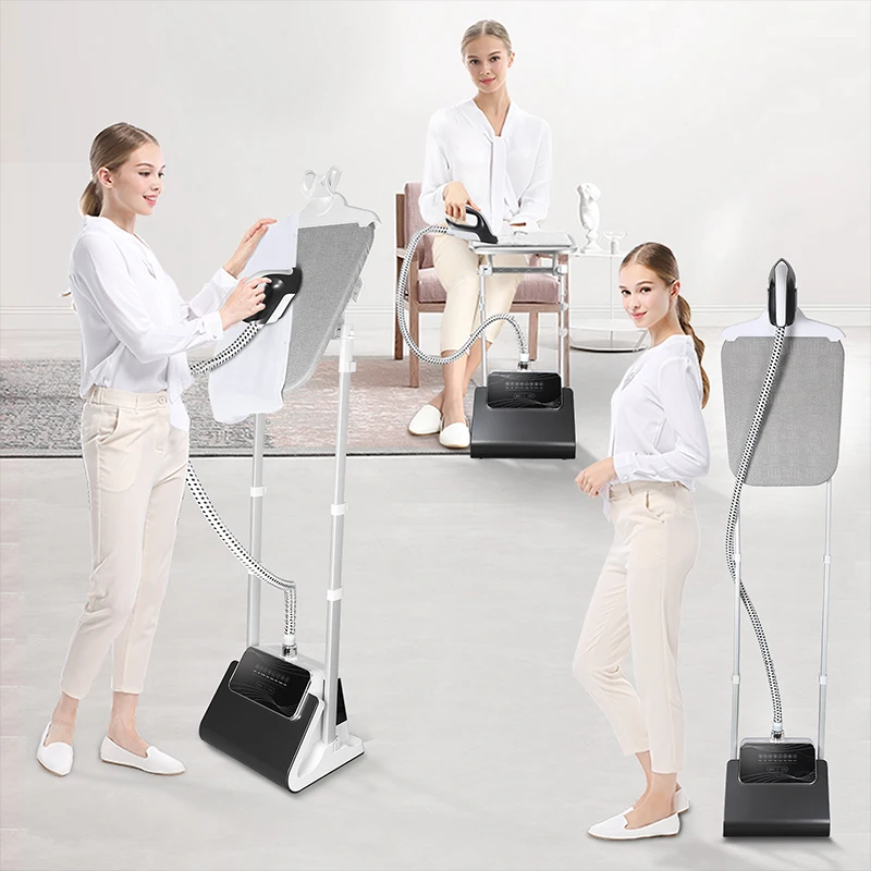 Professional Manufacturer Good Price 2023 New High Power Black White 1800W Vertical Garment Steamer