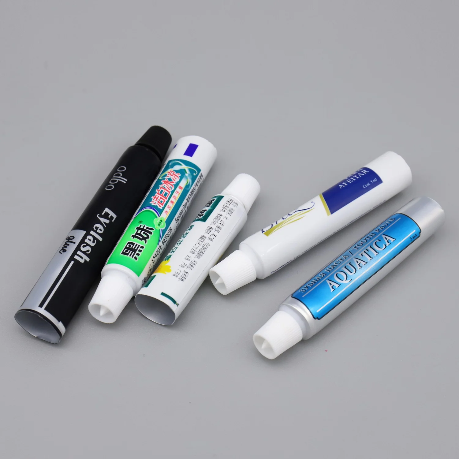 ABL hotel and travel toothpaste tube packaging plastic laminated small tubes packaging empty hotel aluminum toothpaste tube