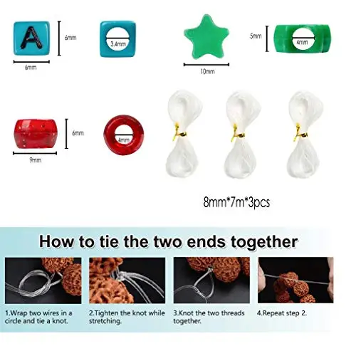 6*9mm Pony Beads Box Set Kit Barrel Beads For Kids Diy Bracelet Necklace Making Fashion Hair Pony Beads Accessories With String