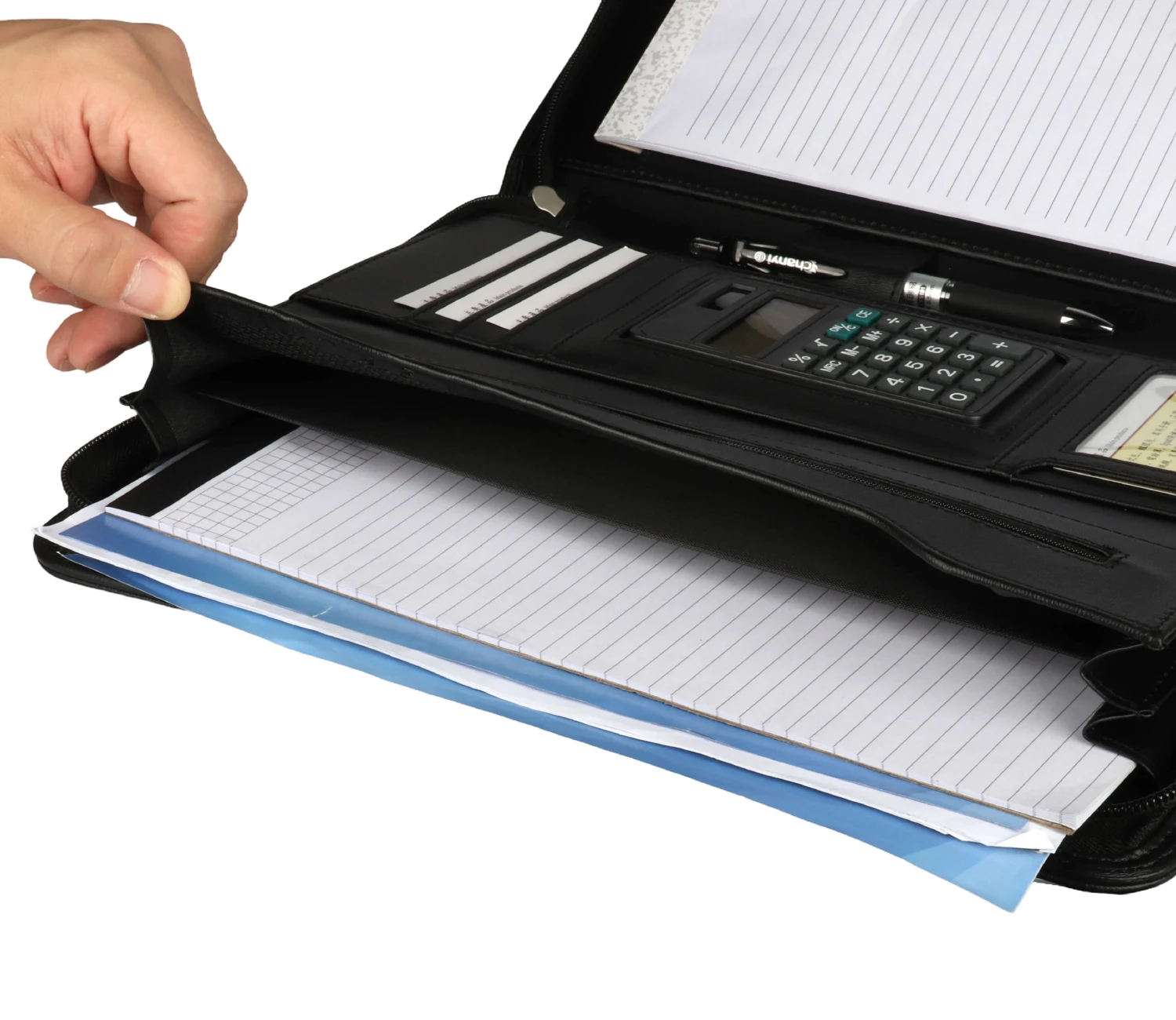 Подставка на молнии из искусственной кожи