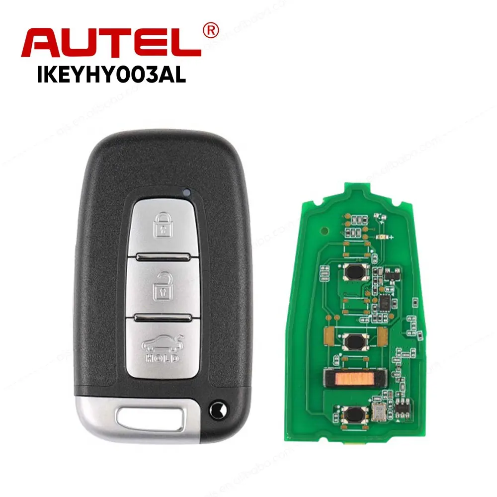 Autel IKEYHY003AL IKEY HY003AL 3 кнопки универсальный смарт-ключ для Hyundai используется с Altra программирование автомобильных ключей KM100 IM508S IM608