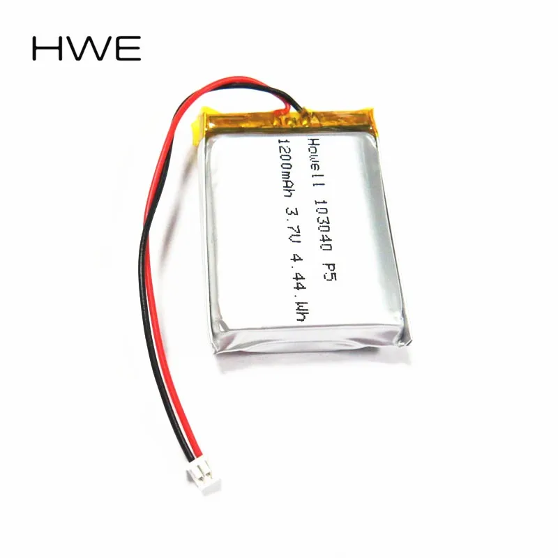 103040 Model Lithium Polymer Battery  3.7v Rechargeable Li-polymer Battery 1200mah for Monitoring Device