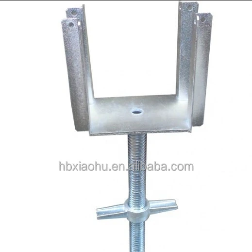 Construction Scaffold Steel Cross Fork Head for Slab Formwork Beam Steel Prop Tripod Support