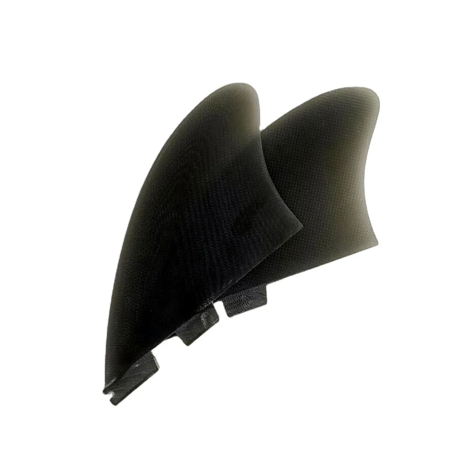 Manufacture surfboard fins China surfing Twin fins Dual tab two  Handcraft fiberglass twin fins