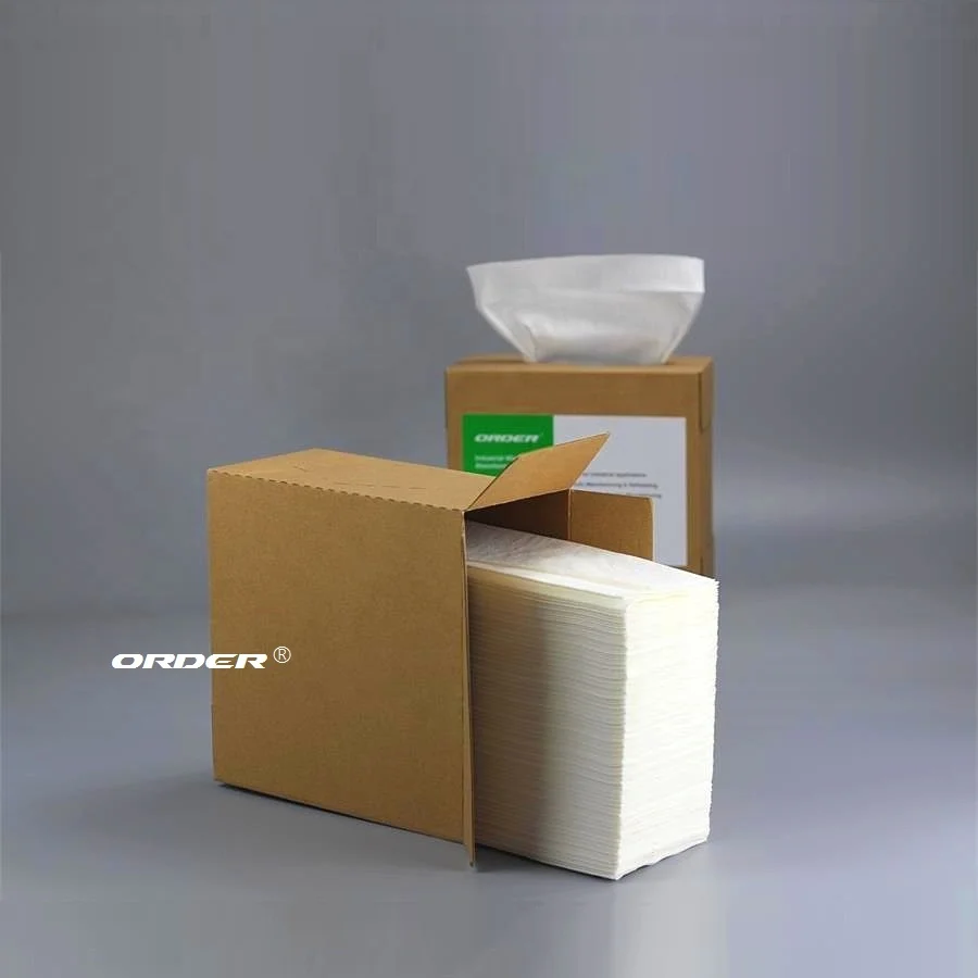 Innovative Highly absorbent pop-up box General purpose Cellulose PP wiping Shop cloths cleaning wipers
