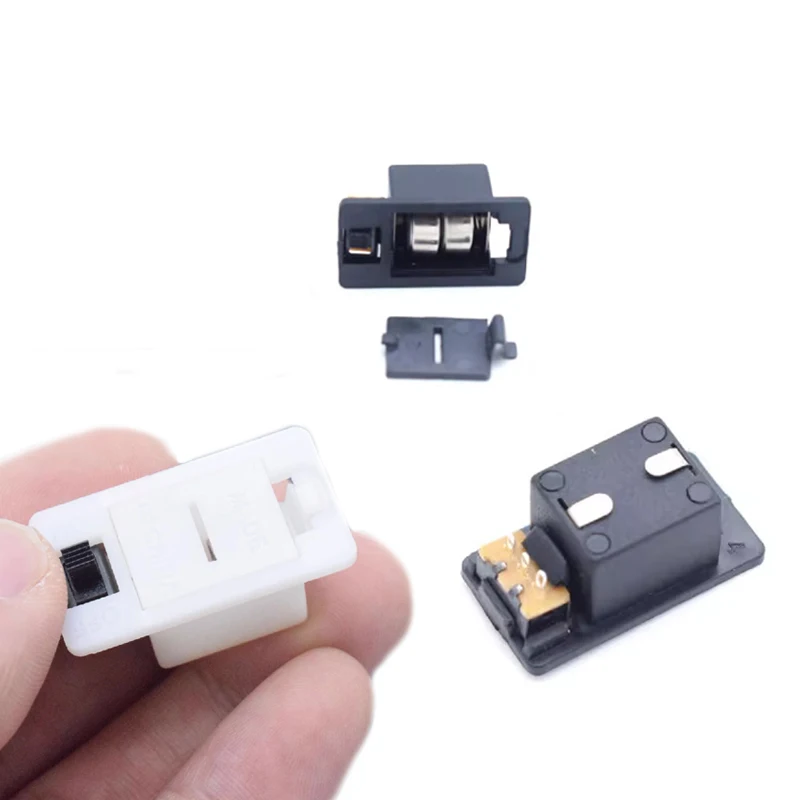 3-section AG10  2-section LR44 with switch button battery box  3v 4.5v gift  player battery compartment shell