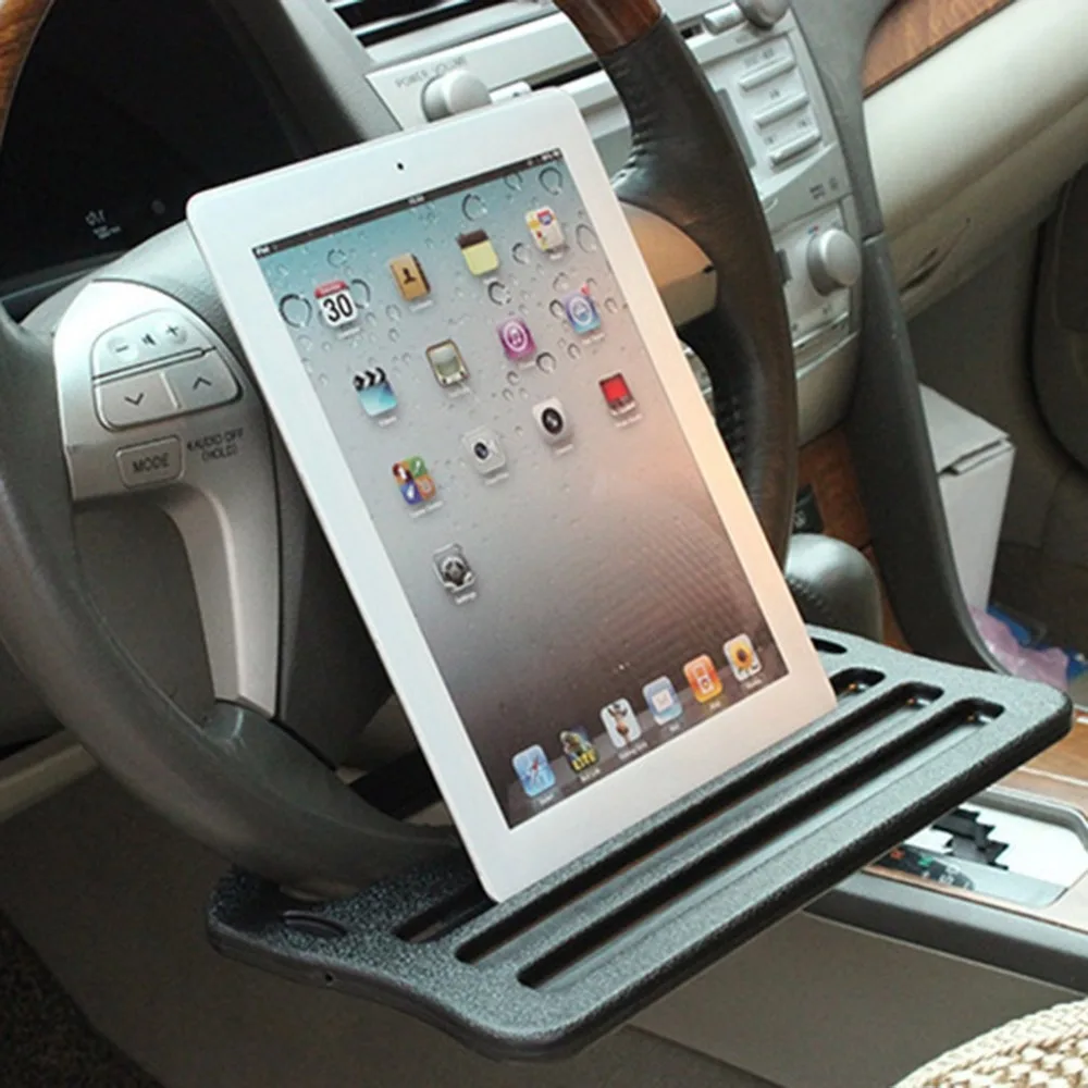 Multi-Functional Portable Car Laptop Eating Steering Wheel Desk Black Vehicle Portable Mount Tray Laptop Notebook Table