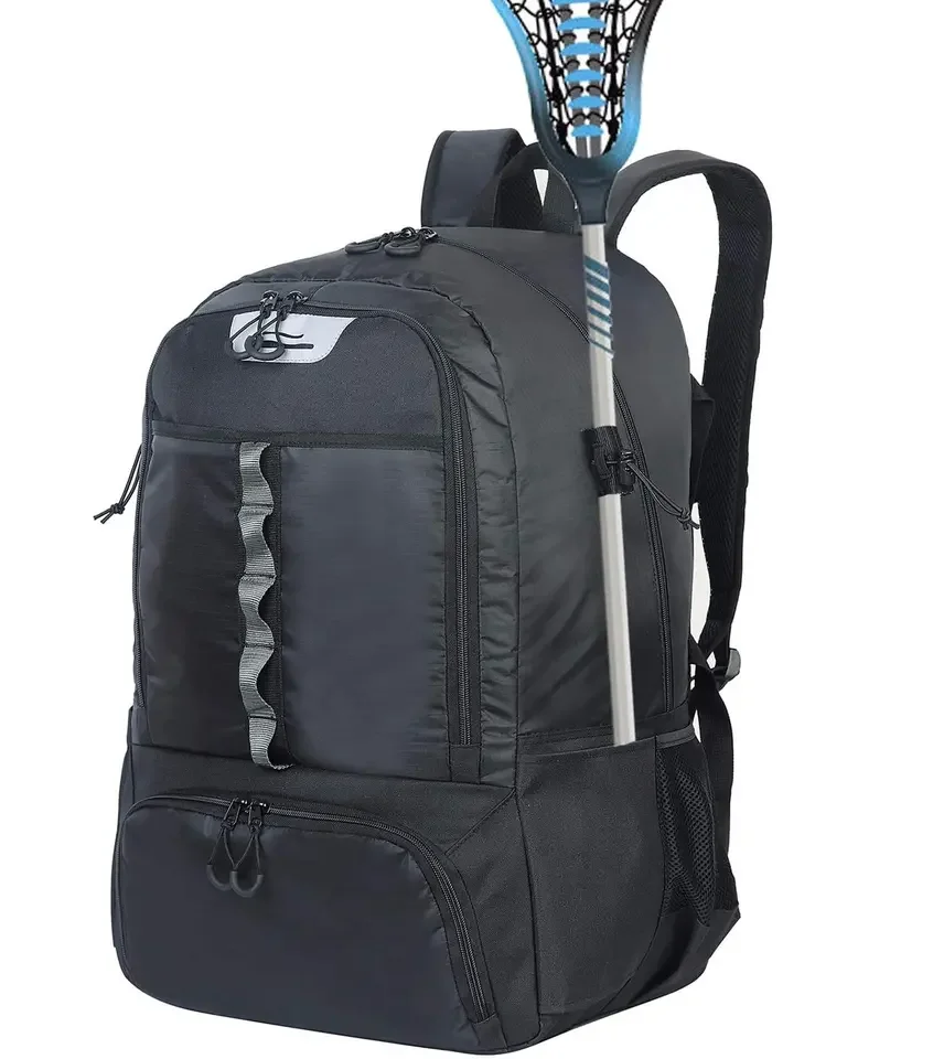 Large Field Hockey Bag Lacrosse Backpack with Shoes Compartment Lacrosse Equipment Bag with High Quality