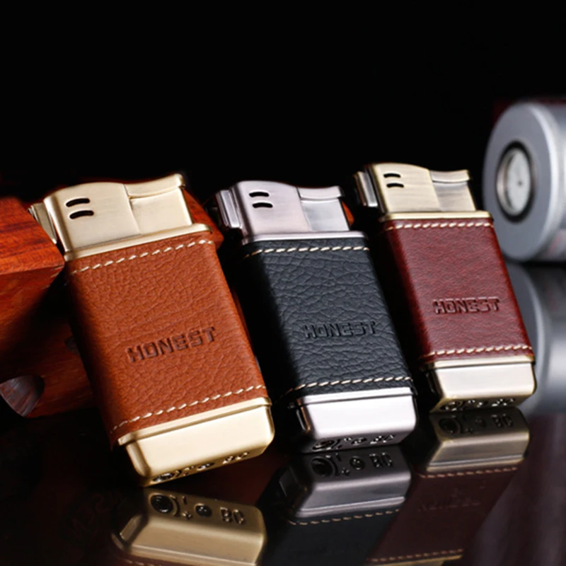 Hot Sales Retro Design Smoking Accessories Personalized Encendedor Men Gifts Portable Pipe Cigar Lighter