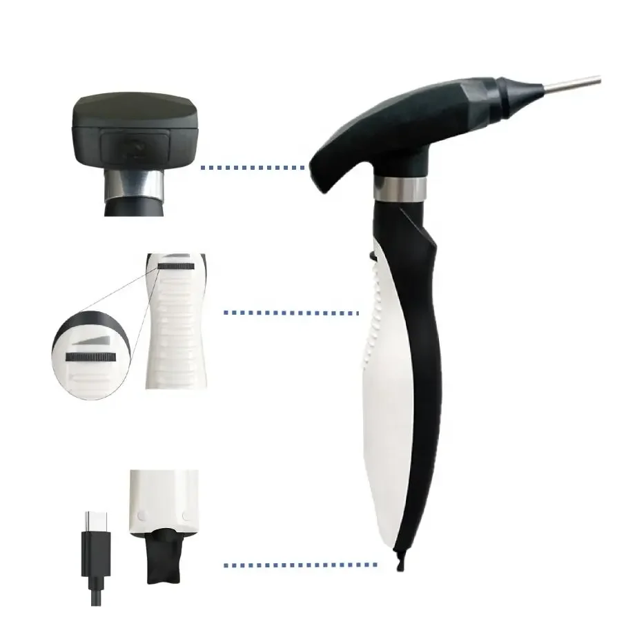 High Quality Handheld Portable Medical Led Fiber Optic Illumination Ent Otoscope endoscope Vet Veterinary Diagnostic Otoscope