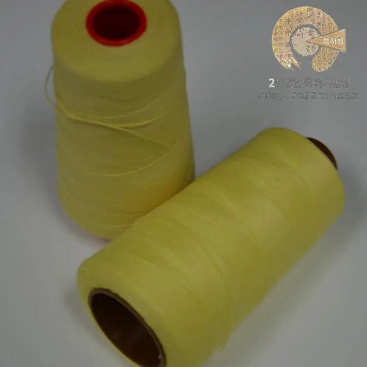 Фабричная высокопрочная Ne30S/3 огнестойкая 100% Para Kevlar ткань арамидное волокно, швейная нить n95 ткань