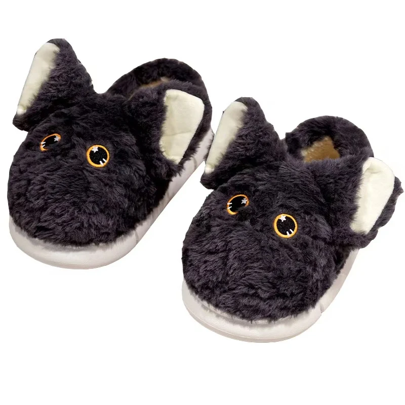 Wholesale Cute Devon Cat Slippers Soft Comfortable House Shoes for Women Fluffy Cat Floor Slippers