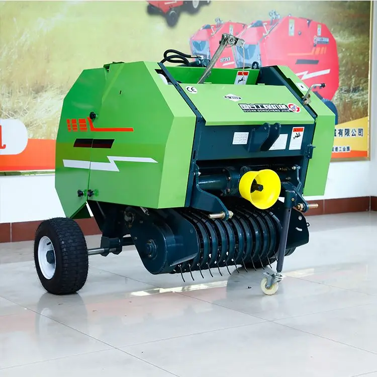 
China Semi-Automatic Round Hay Baler Machine Straw Round Baler Machine For Tractor 