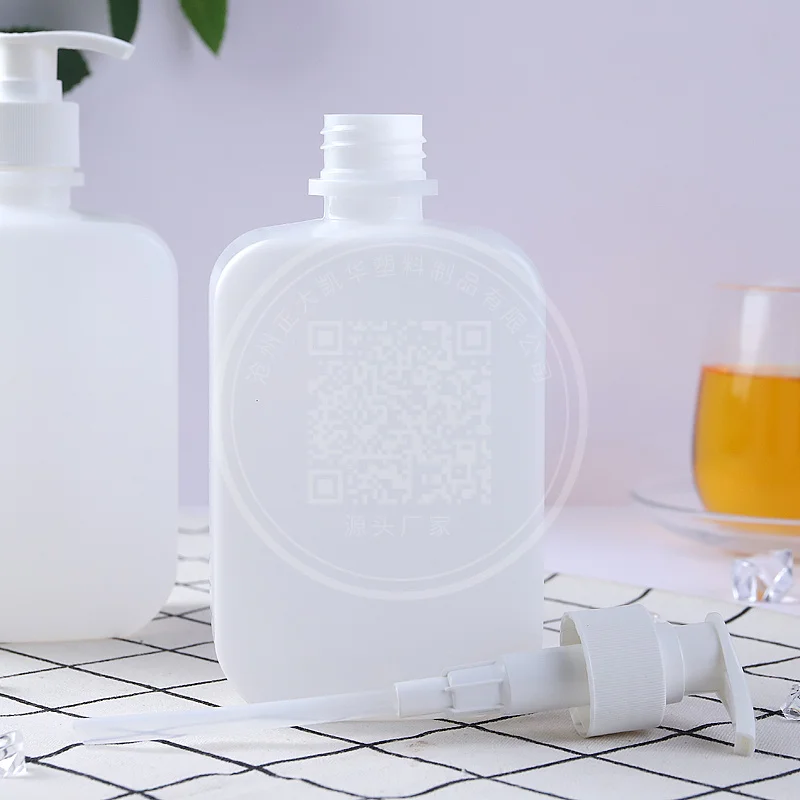 Wholesale 500ml large shampoo lotion plastic Hdpe square foam pump bottle