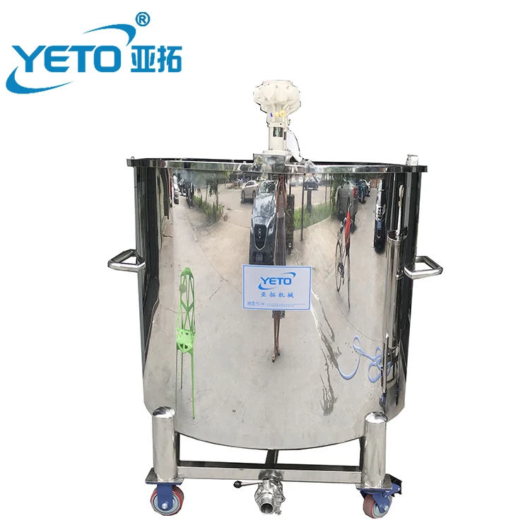 YETO 1000L hand washing liquid soap mixing making machine liquid detergent blender mixer tank price