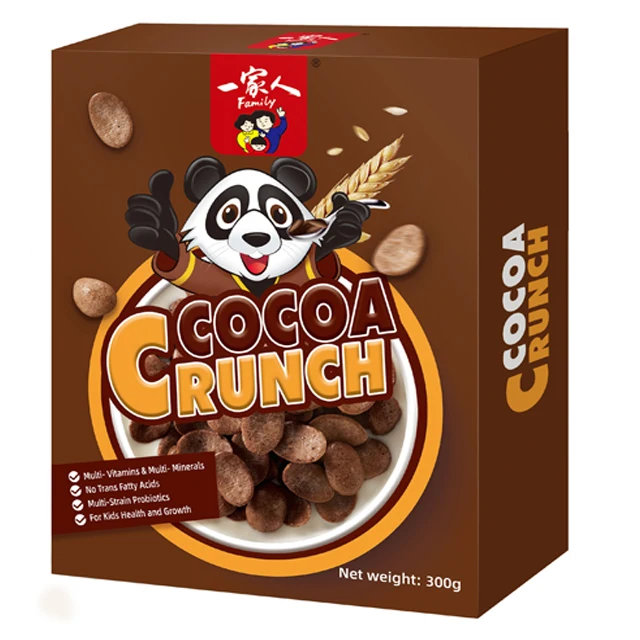 
 300g Cocoa Flavor Crunchy Cereal Breakfast Cereal Snack  