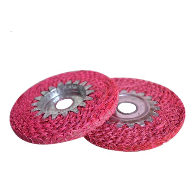spiral treated wide sisal wheel to aluminium alloy band tape