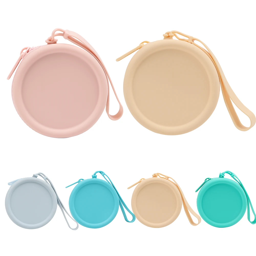Quality Silicone Cute Purse Round Mini Coin Purse With Strap