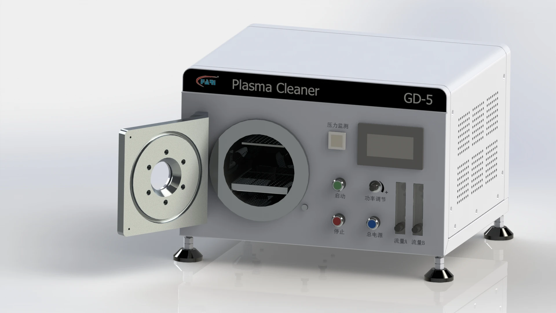 Lab Compact Vacuum Plasma Cleaner with Plasma Chamber and Vacuum Pump