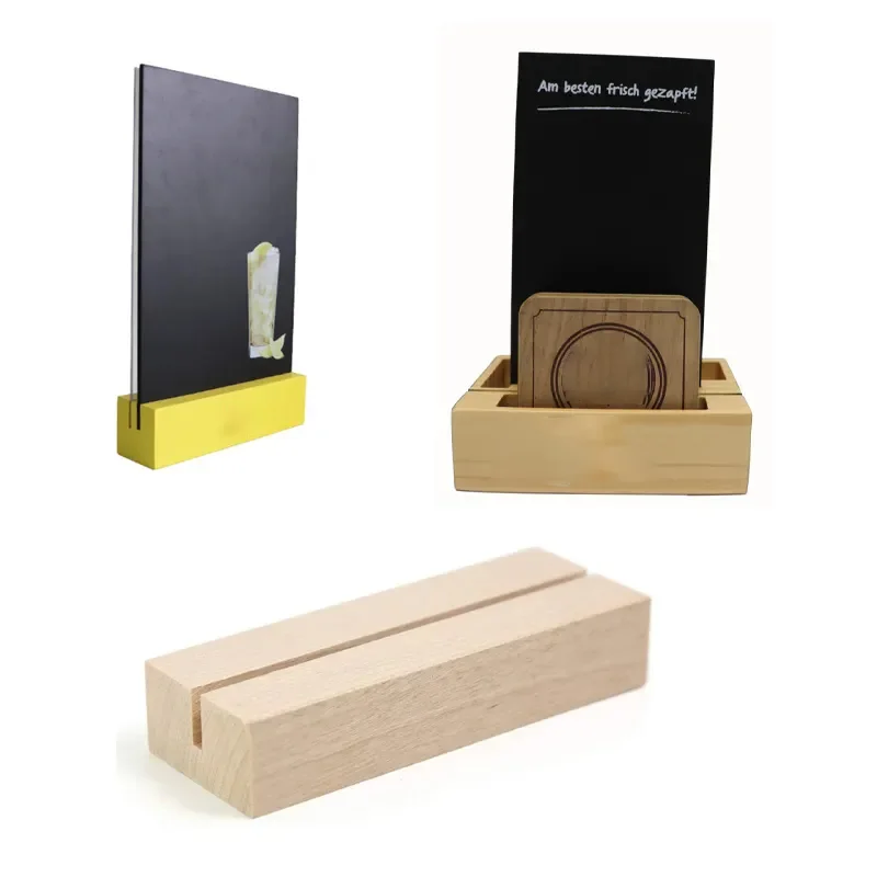 A6 A5 A4 Акриловая T-образная деревянная табличка держатель для карт открыток фотографий демонстрационный стенд доска меню