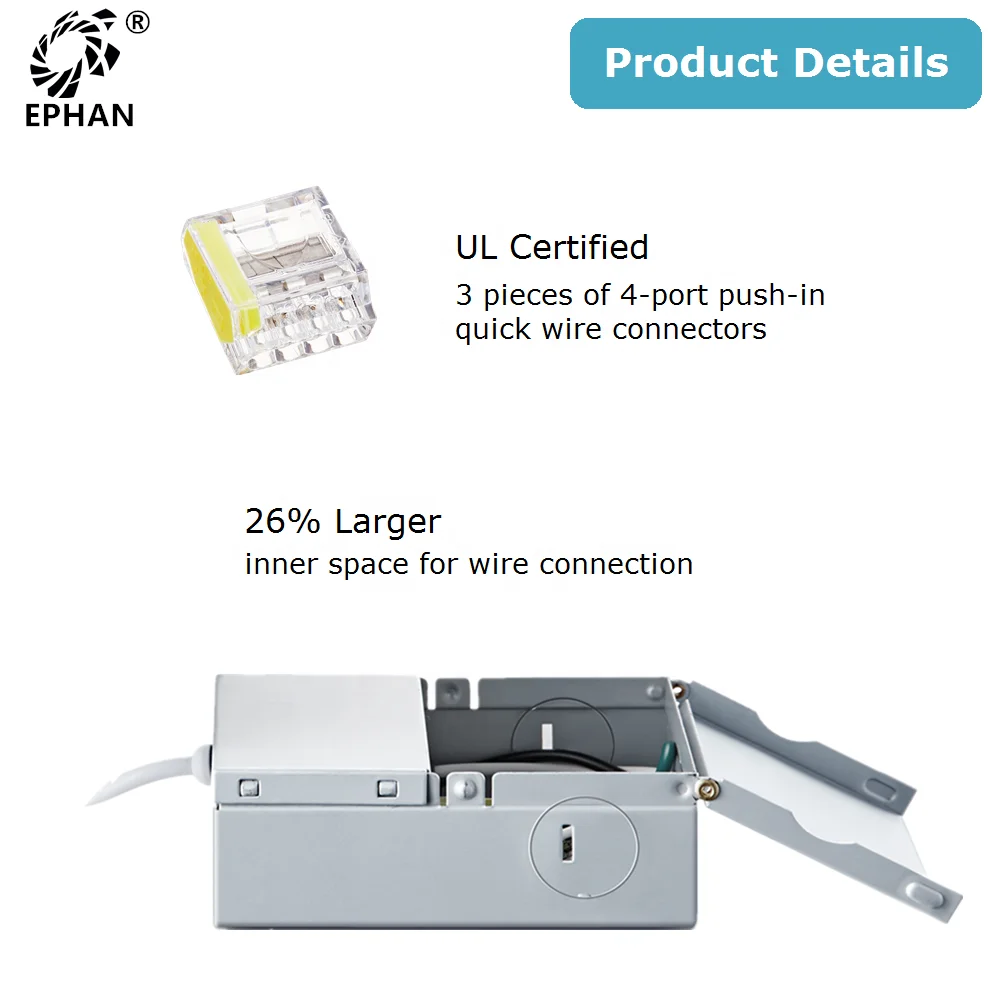 Сертификат ETL (5002327) светодиодный потолочный светильник 4 ' 6' 8 12' с распределительной коробкой