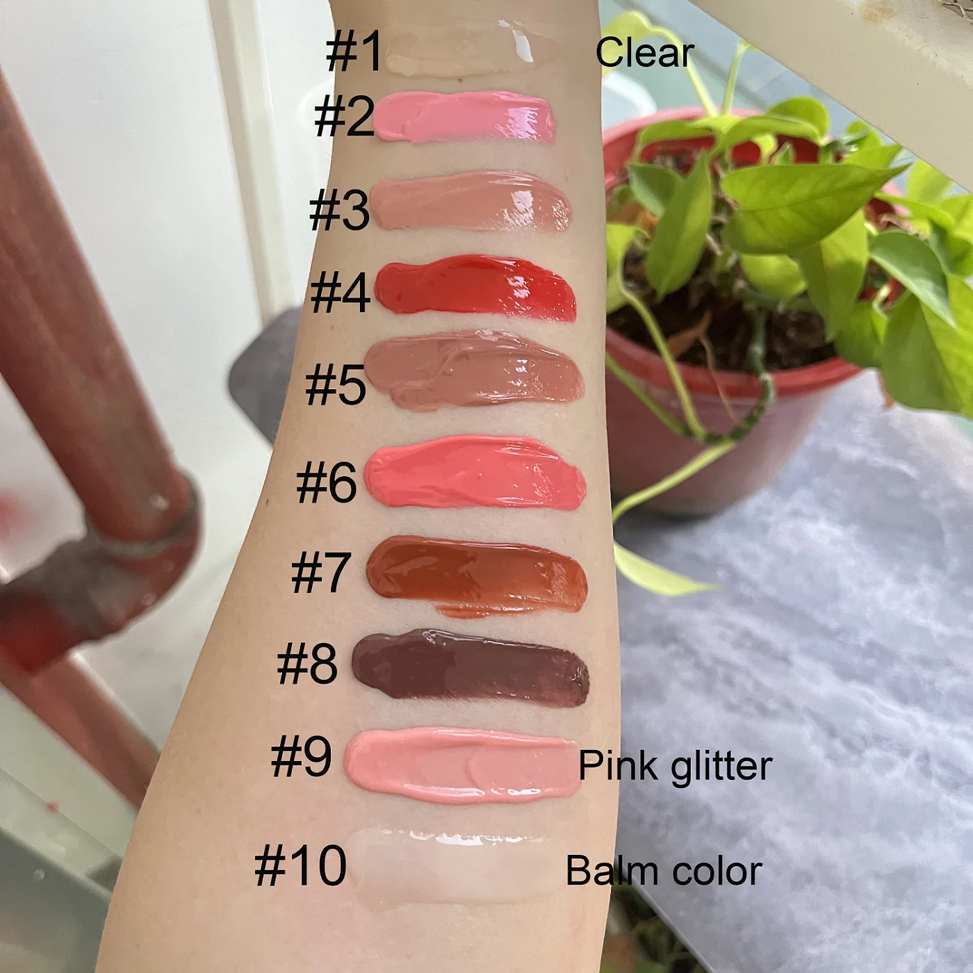 New arrivals white packaging custom logo glossy lip butter balm private label