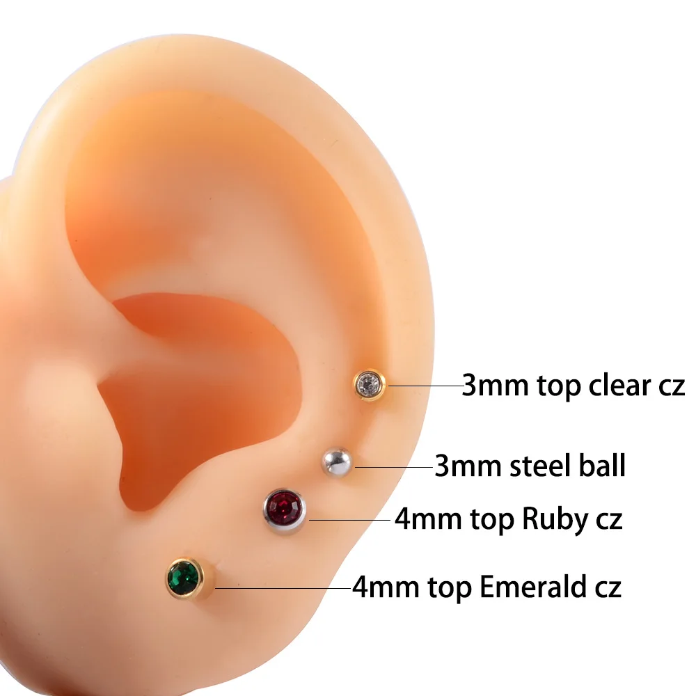 Hot Wholesale Stainless Steel Ear Piercing Kit Top Quality Silver Plating  Ear Piercing Tool Set Piercing Gun